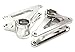 Integy RC Model C28628SILVER Billet Machined Alloy 90T PRO2 Front Rocker Arms for 1/10 E-Revo 2.0