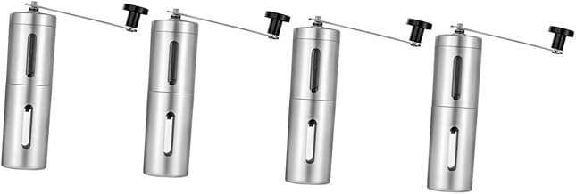 4 Peças Moedor De Café Em Aço Inoxidável Máquinas De Café Expresso Para Casa Máquina De Café Expresso Moedor De Café Pequeno Moedor De Rebarbas Manual Moedor De Rebarbas Moedor De
