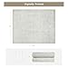 Srugn Washable Rugs 8x10 Area Rugs for Living Room,Bedroom,Dining Room- Large Ultra Soft Faux Wool Retro Carpets,Non Slip&Non-Shedding Low Pile Vintage Carpet for Home Office,Concrete Grey