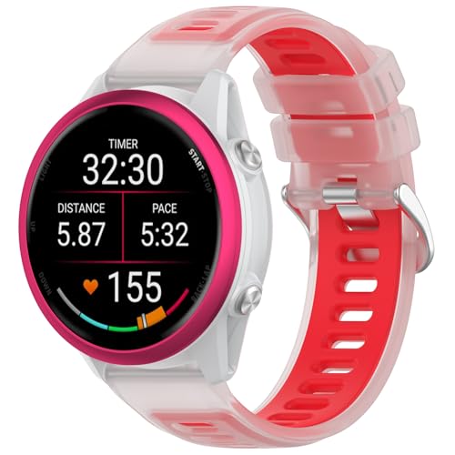 xg 22mm For K[~ Forerunner 570 47mm/Vivoactive 4pXgbv h TPU jp  FI ϋv _炩 Rp`uGarmin Forerunner 255/ 265 / 970