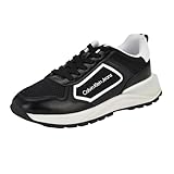 Calvin Klein Women's Gogetit Sneaker, Black/White 001, 8.5