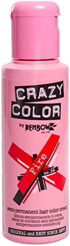 Renbow Crazy Colour 4 x Semi-Permanent Hair Colour Creams, 100ml