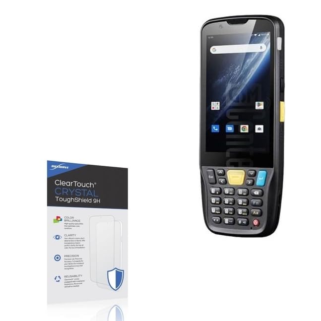 BoxWave Screen Protector Compatible With Chainway MC62 - ClearTouch Crystal ToughShield 9H (2-Pack), Clear 9H Tough Flexible Film Screen Protector