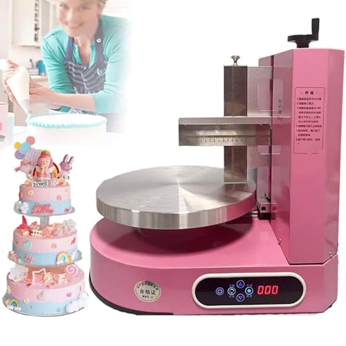 Macchina per glassare Torte, Macchina Rotante per Decorare Torte per Una Copertura Liscia di Crema, Raschietto per Torte Regolabile per Cottura Professionale e Uso Domestico