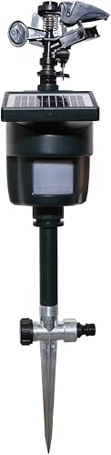 Motion Activated Sprinkler Solar Panels Deter Animal Motion Sensor