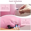 Inflatable Pregnancy Pillow, Full Body Maternity Airbed with Belly and Head Hole for Comfort. Best Prone/Side Lying Support for Pregnant Women, Includes Air Pump, Pink/Blue/Brown (Pink)