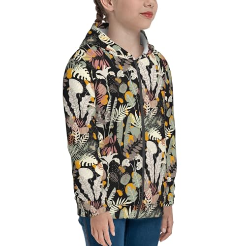 Grass Kid Hoodies Boys Zip Up Sweatshirts Girls Pullover with Pocket4