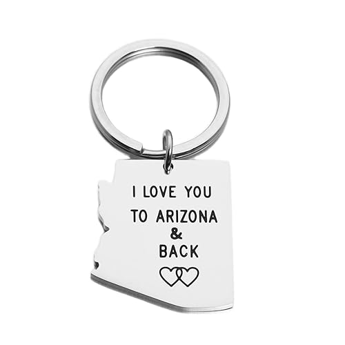 State Map Keychain Long Distance Relationship Gifts Country Map Keyring