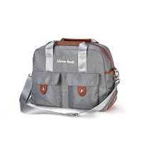 Mamas Ready Baby Changing Bag, Maternity Bag, Diaper Bag, Large Nappy Bag, Baby Bag with Portable Changing Mat and Nappy pouche for Mom and Dad