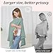 SheSeek Muslin Nursing Cover Up for Breastfeeding, Soft & Breathable Cotton Breast Feeding Cover for Women, Full Privacy Breastfeeding Cover - Newborn Baby Essential, Green