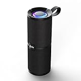 【Luces geniales y Sincronización de ritmo】Cuando usas altavoces Bluetooth inalámbricos para disfrutar de la música, las luces graduales te te traerán un ambiente de fiesta real. Seis colores y dos modos de Luz LED hacen que su vida sea más divertida y que su noche esté llena de vitalidad. Con la luz temática nocturna se puede encender como LED sin necesidad de usarla para reproducir música.