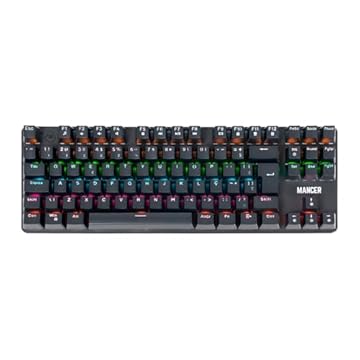 Teclado Mecanico Mancer Shade MK3 | Rainbow | Switch Huano Vermelho | Preto | MCR-SHM3-RBW01RD