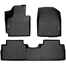 SMARTLINER Custom Fit Floor Mats 2 Row Liner Set Compatible with 2014-2019 Kia Soul
