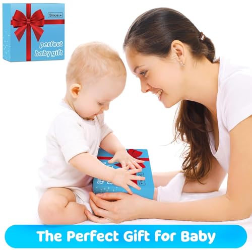Image of Tummy Time Water Mat for Babies 3-12 Months - Inflatable Baby Water Play Mat with Colorful Sea Animals - Sensory Development Toy for Infants & Toddlers