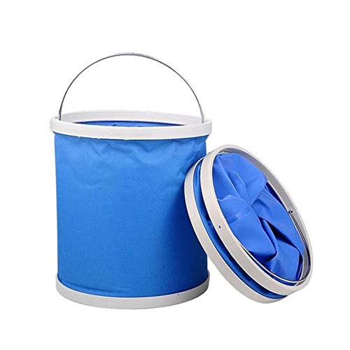Preisvergleich Produktbild CONRAL 2 Pack 11L Auto Faltbare Barrel Faltbare Eimer, Multifunktionale Faltbare Protable Wassertank für Angeln, Camping, Wandern & Fahren Reise Auto Fahrzeuge Waschen Auto Reinigungswerkzeuge