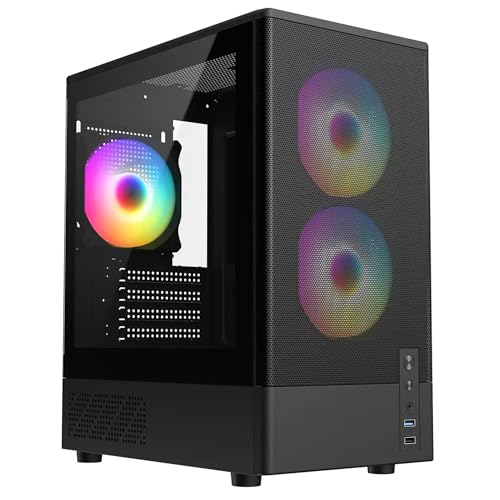 Image of Vortex Core Lite V5 Gaming Desktop PC | NVIDIA GeForce GTX 1070 8GB | Ryzen 5 3600 6-Core | 16GB DDR4 RAM | 500GB NVMe SSD | Windows 11 Home | 1080p Gaming Computer UK Built (Black)
