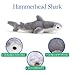 The Petting Zoo Hammerhead Shark Stuffed Animal Plushie, Gifts for Kids, Scoopz Animals, Shark Plush Toy, 10 inches