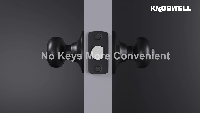 Pomos De Puerta De Privacidad Para Baño O Dormitorio - Negro, Sin Llave, Pack De 2, Fácil Instalación