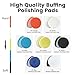 Buffing Polishing Pads 6 Inch - 7Pcs 150mm Face for 6 Inch 150mm Backing Plate, Car Compound Buffing Sponge Pads and Woolen Cutting Polishing Pad Kit for Car Polishing and Waxing