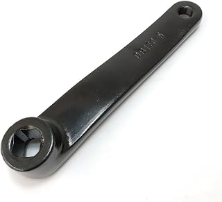 Manivela para bicicleta estática de hierro de 170 mm, agujero cuadrado, izquierda/derecha, para interior deportivo, color negro