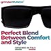 Men's Black Super Dark Lens Gangster Sunglasses Cholo Glasses - Flat Top Shades