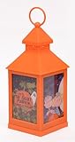 Mark Feldstein & Associates Peanuts It's The Great Pumpkin LED Flameless Halloween Lantern, Orange, 9.5 Inch