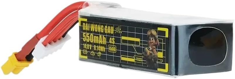 YILIANDE for DAI for Wang GAU for LiPo Battery 7.4V/11.1V/14.8V/22.2V 550/650/850/1100/1200/1350/1550mAh 150C 2S/3S/4S/6S for RC FPV Drone550mah 4S 14.8V 150C