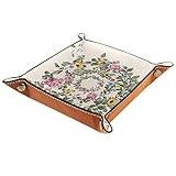 PERFEKTE GRÖSSE - Dieses Tablett ist leicht und tragbar und misst 4,5 x 4,5 x 1,18 Zoll. Der Rand des Tabletts ist etwas höher, wodurch effektiv verhindert werden kann, dass Lebensmittel oder Gegenstände während der Lagerung herunterfallen irgendwo