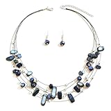 💎Longueur et Poids: La longueur du collier de perles de coquillage est d'environ 44+5cm, ce qui correspond à la longueur du collier de princesse le plus classique et le plus commun. Il pend jusqu'à la position sous la clavicule, ce qui peut parfaitement modifier la forme de votre visage. Léger, il ne pèse pas sur le cou.