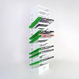 GAMESHIELDZ Wall Mount Games Storage Tower Rack – 15 Slot White Display Unit Compatible with Xbox, PlayStation, Switch & DVD Cases – Wall Mounted or Freestanding – UK Made - Image 2