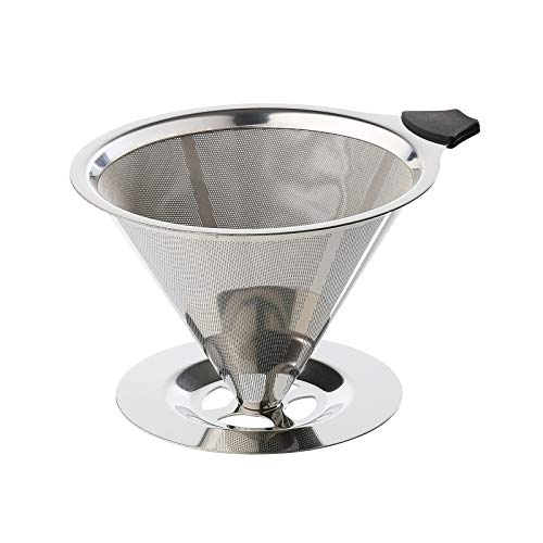 Cilio Dauerfilter für Kaffee mit Standfuß Edelstahl Cilio Dauerfilter für Kaffee mit Standfuß Edelstahl