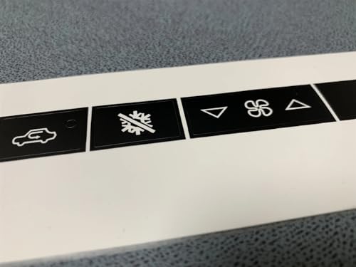 Kit stickers boutons climatisation Corvette C6 pour rénovation habitacle - 3