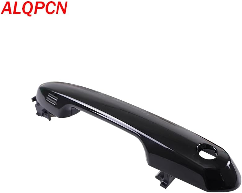 Black Painted 1 Lot Exterior Door Handle Compatible with Toyota RAV4 Highlander Sienna 2019-2024 Without Keyless Entry