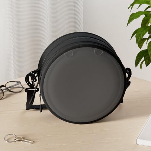 STEAMEDBUN Circle Ita Bag Round Crossbody Bag Ita Purse Pin Display Bag with Insert2