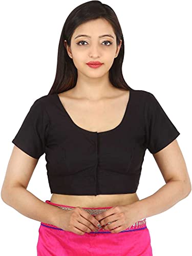 Image of Namita Women's Rubia Cotton Solid Half Sleeve Blouse