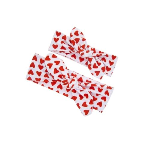 JustMyDress Mommy and Me Headbands Turban Parent-Child Set Bandana Mom and Baby HeadWarp JBC16 (Heart-Shaped) Cover