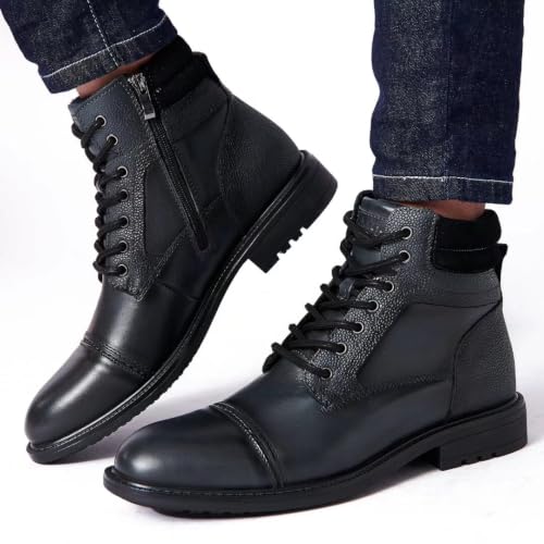 Image of Arkbird Mens Chelsea Boots, Stylish and Comfort Leather Chukka Ankle Boots with Zipper