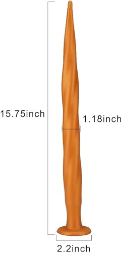 Miniatura 6 de Juguetes sexis de 17 pulgadas con ventosa fuerte, juguetes anales de silicona médica, masaje de próstata, dilatador de ano, bola anal para