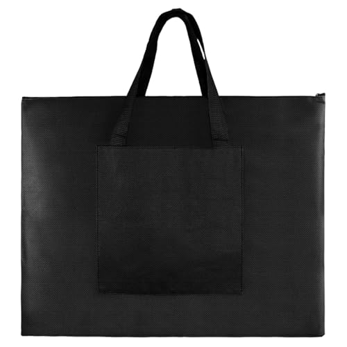 Image of Thickened Art Portfolio Case,20 x 26 Inches Art Portfolio Bag Handheld Canvas Bag for Artwork, Poster, Sketch Drawing,Paintings,Drawing Supplies Bag