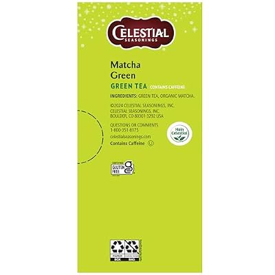 Celestial Seasonings Matcha Green Tea 20 Tea Bags