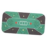 GALPADA Pokermatte aus Robustem Gummi rutschfeste Spielmatte für Brettspiele und Familien Tischauflage für Zuhause Geräuschdämpfend Platzsparend Rollbar Langlebig und Sicher