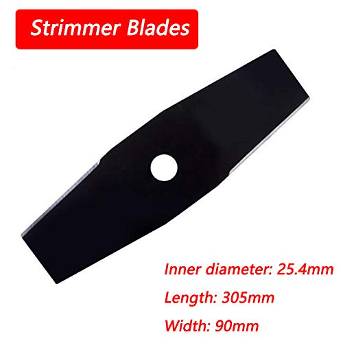 Universal Brush Cutter Trimmer Blade 305mm 2 Teeth Steel Brushcutter Brush Blade Replacement