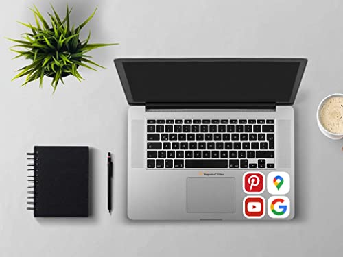Imperial Vibes | Set Of Social Media Video Travel Messaging Business Music Stickers Decals Water Resistant Uv Resistant Window Wall Cup Laptop Tumbler 20 Pack 1.5 Inches -Imp 16 #TOP3