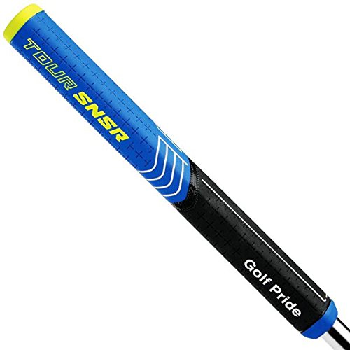 Golf Pride Tour SNSR Straight Putter Grip Black/Blue - Midsize 104CC - 90gm