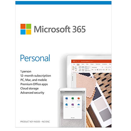 Image of Microsoft 365 Personal | 12-Month Subscription, for 1 Person (Activation Key Card)