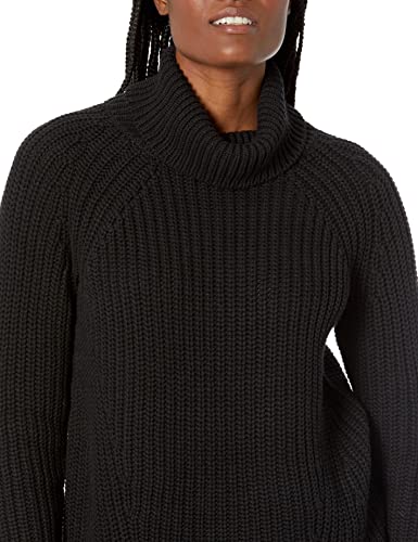 Goodthreads Women's Cotton Shaker Stitch Turtleneck Sweater3