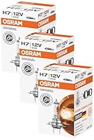 Osram ORIGINAL H7, Halogen-Scheinwerferlampe, 64210, 12V PKW, Faltschachtel (1 Stück) (Packung mit 3)