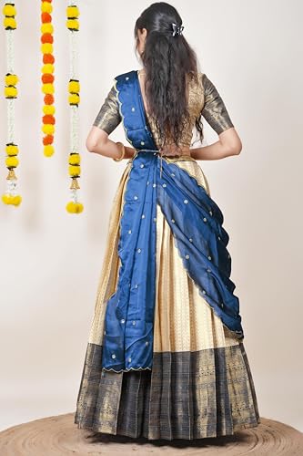 Image of Fabcartz Tranding South Indian Pattu Lehenga Choli For Women