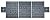 Mytee Products Vinyl Flatbed Tarp Heavy Duty 18oz 3 Pc Lumber Tarp (8' Drop) - Black