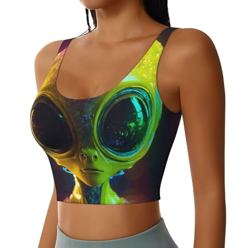 Débardeur de sport pour femme Alien Planet élastique et polyvalent